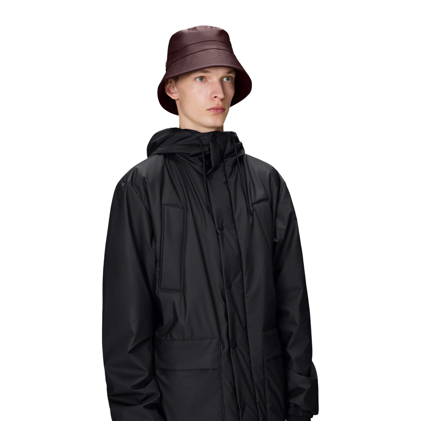 Cappello Unisex Bucket impermeabile Bordeaux modello