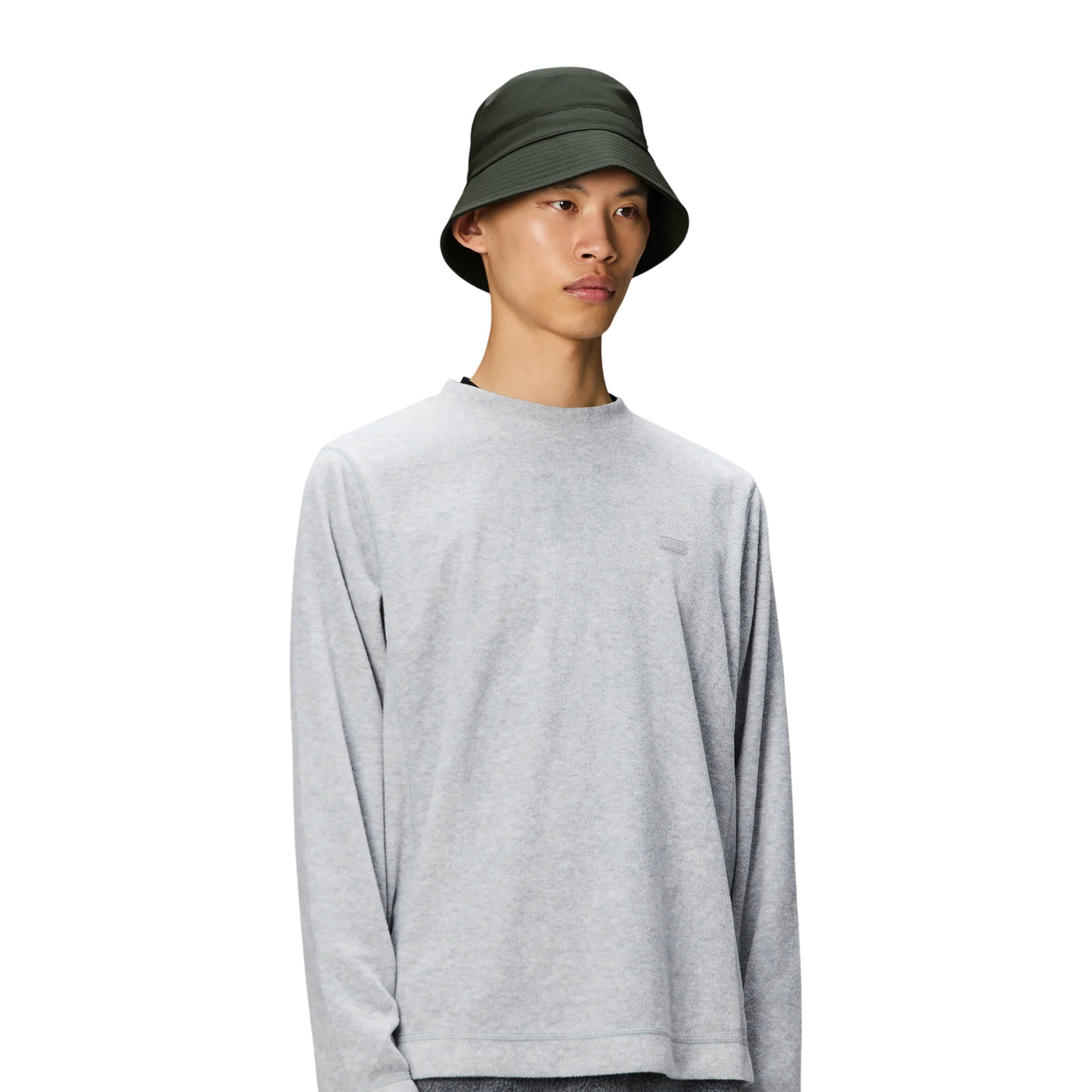 Cappello Unisex Bucket impermeabile Verde scuro modello