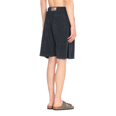 Bermuda Uomo in spugna Blu navy modello retro