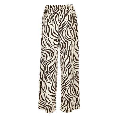 Women's trousers with zebra pattern