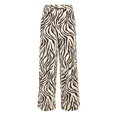 Women's trousers with zebra pattern