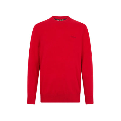 Maglione Saint Barth in tinta unita Rosso