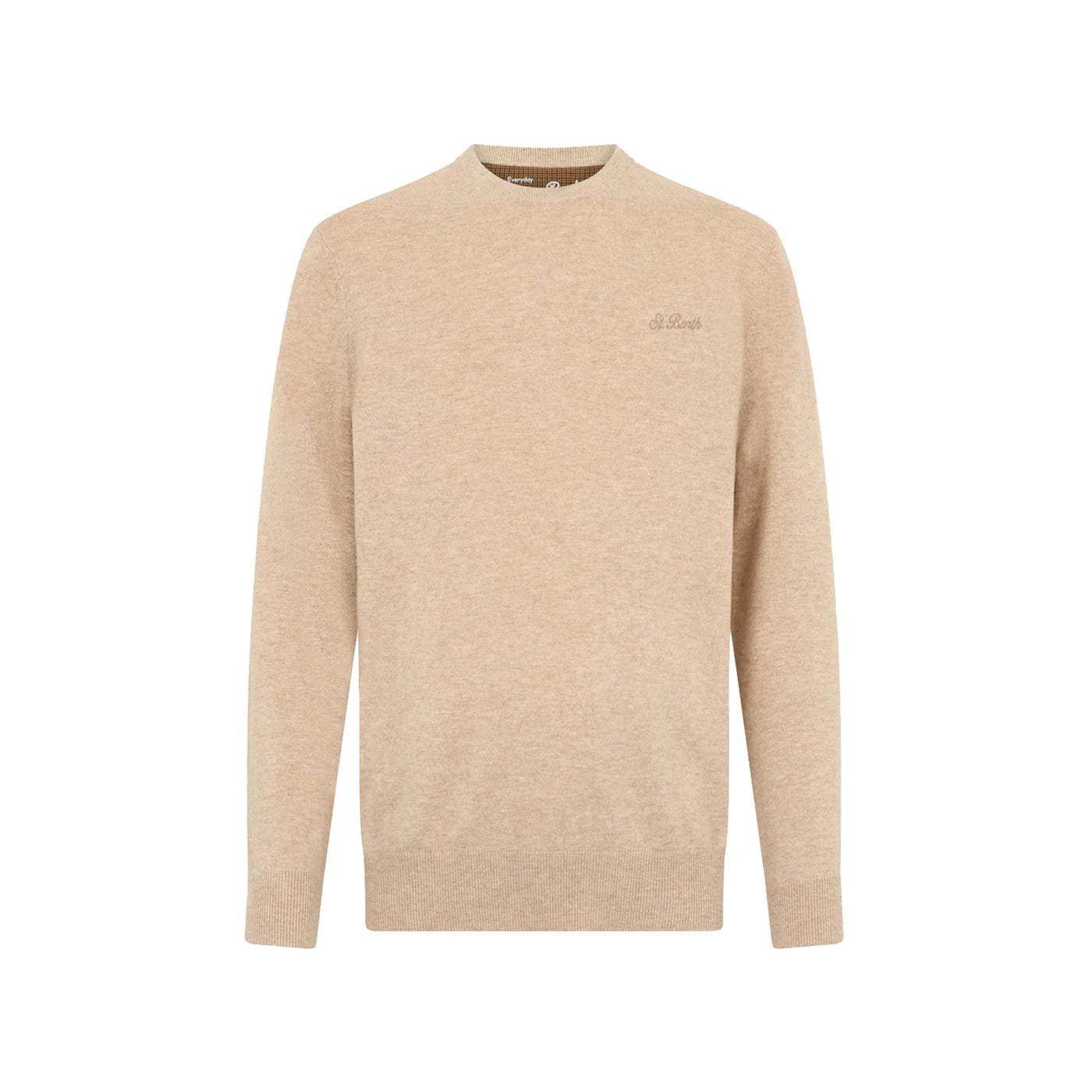 Maglione in tinta unita Saint Barth Beige