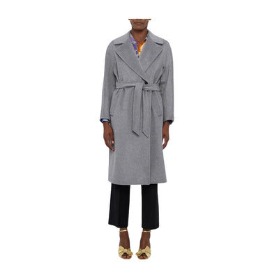 Cappotto Donna in lana, doppiopetto, Grigio