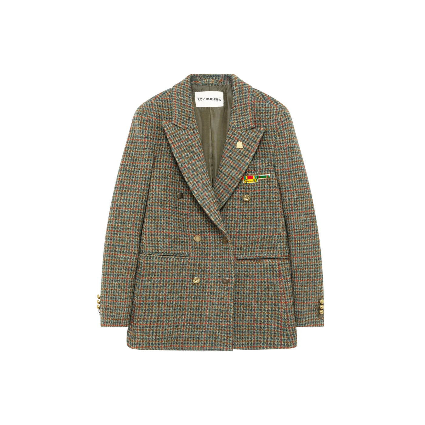 Blazer Doppiopetto In Lana Pied De Poule