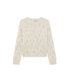 Maglione Donna Multicable in misto alpaca Bianco