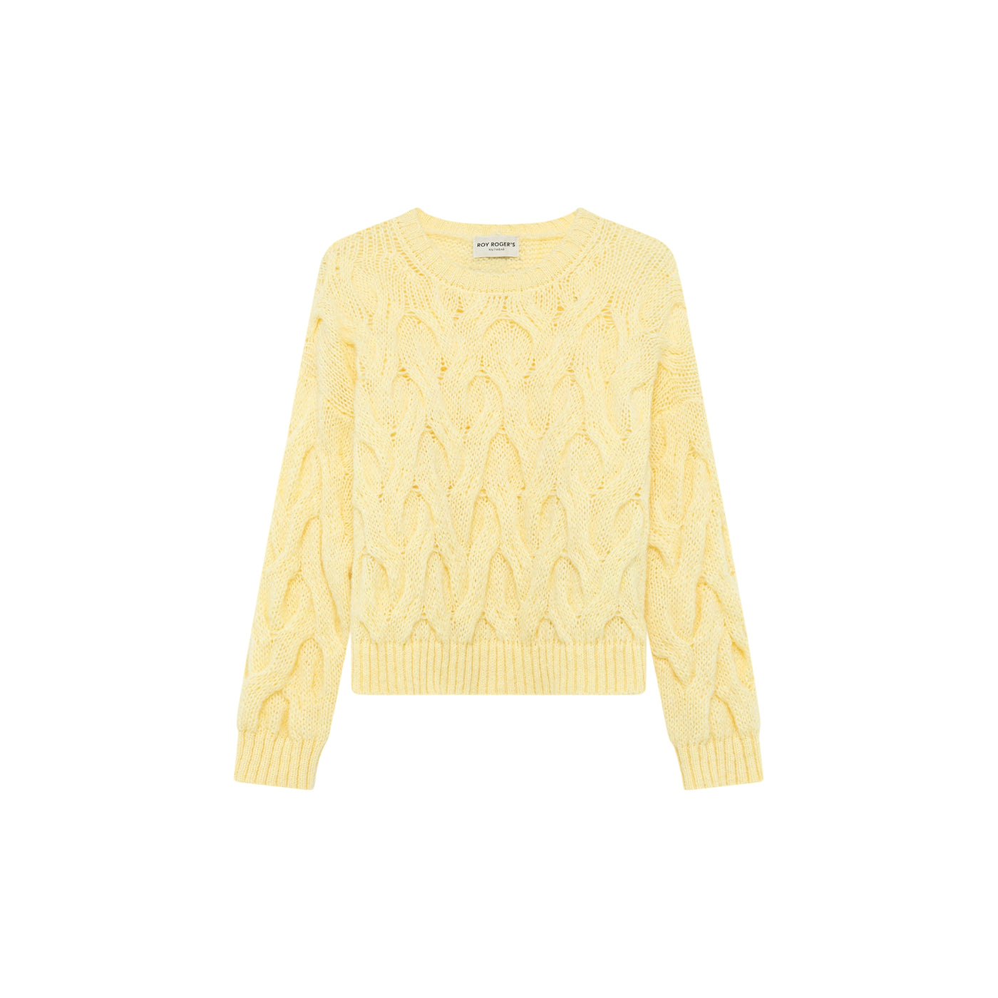  Maglione Donna Multicable in misto alpaca Giallo