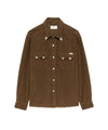 Camicia Donna Marty, in velluto di cotone Marrone 