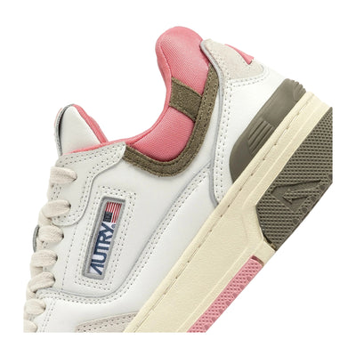 Sneakers Donna CLC Low Bianco/Rosa/Verde dettaglio