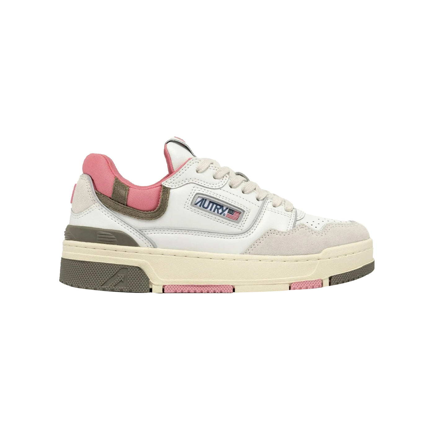 Sneakers Donna CLC Low Bianco/Rosa/Verde