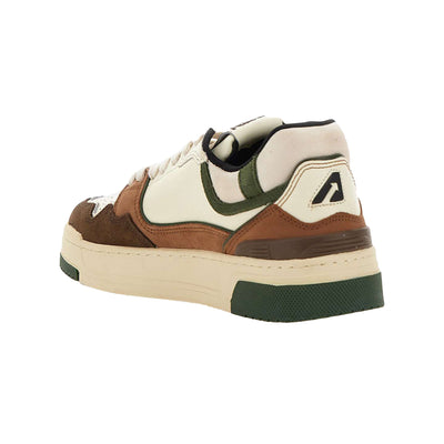 Sneakers Donna con dettagli marroni retro