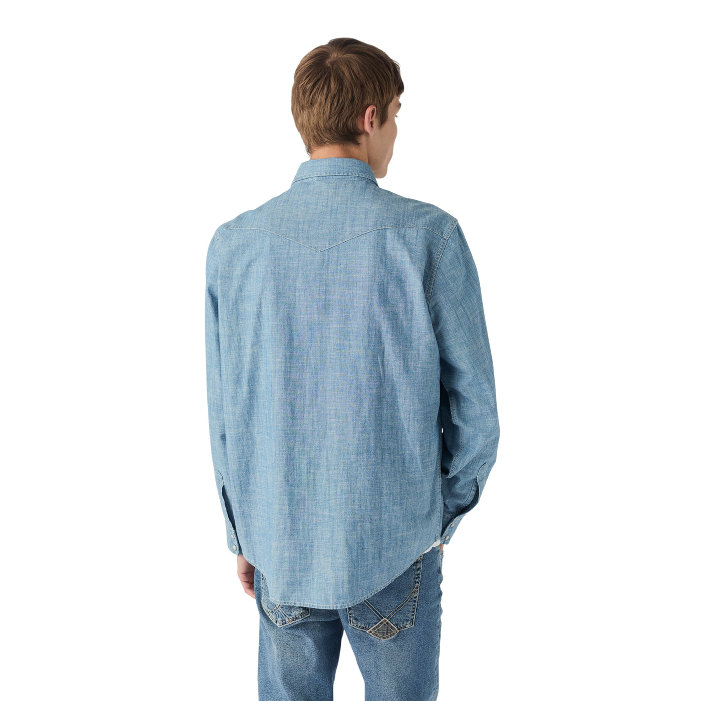 Camicia Martin Uomo in Denim Chambray modello retro