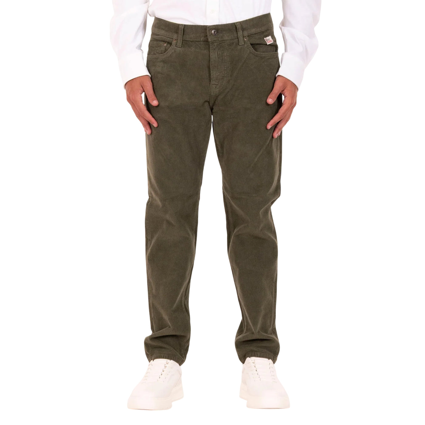 Pantalone Uomo in velluto, con cinque tasche e salpa in tessuto