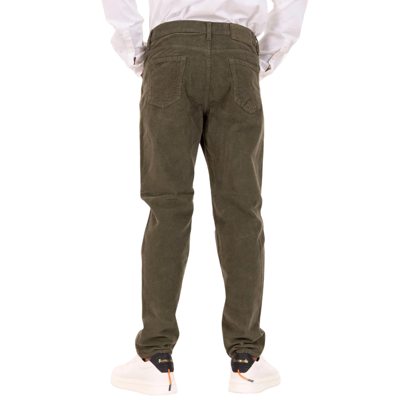 Pantalone Uomo in velluto, con cinque tasche e salpa in tessuto