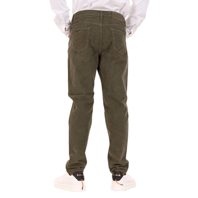 Pantalone Uomo in velluto, con cinque tasche e salpa in tessuto