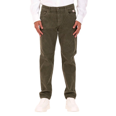 Pantalone Uomo in velluto, con cinque tasche e salpa in tessuto