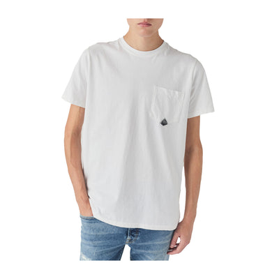 T-shirt Uomo Pocket in jersey Bianco modello frontale