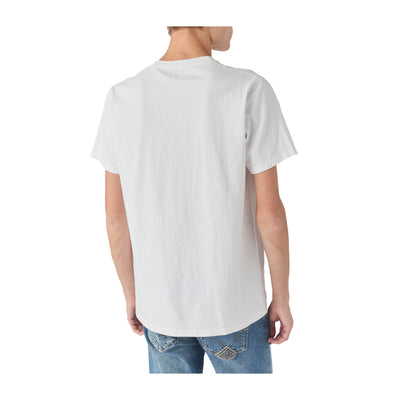 T-shirt Uomo Pocket in jersey Bianco modello retro