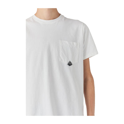 T-shirt Uomo Pocket in jersey Bianco modello frontale ravvicinato