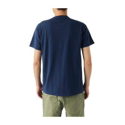 T-shirt Uomo Pocket in jersey Navy  modello retro