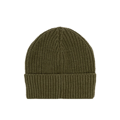 Cappello Uomo Beanie Knitted Verde militare retro