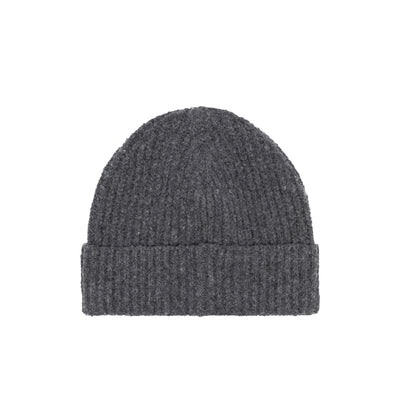 Cappello Uomo Beanie Knitted Grigio retro