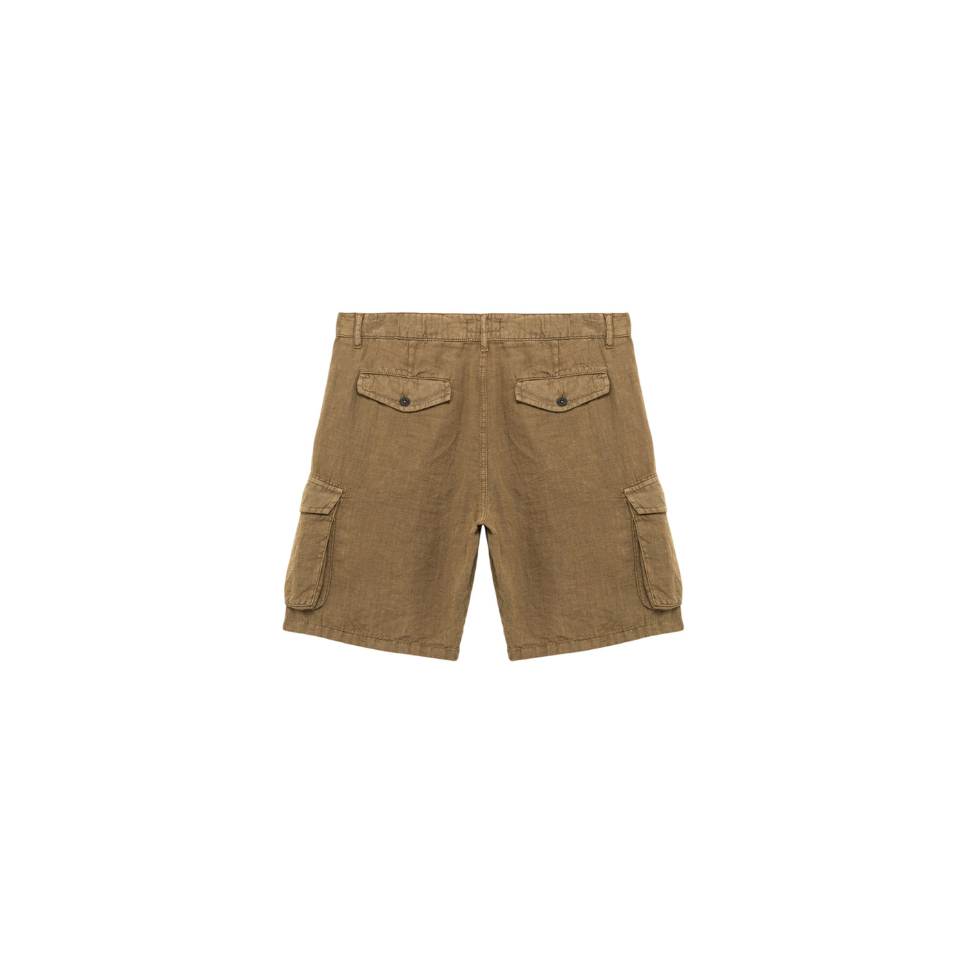 Bermuda cargo riviera da Uomo in lino beige retro