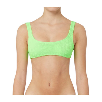 Solid color women's green bikini top