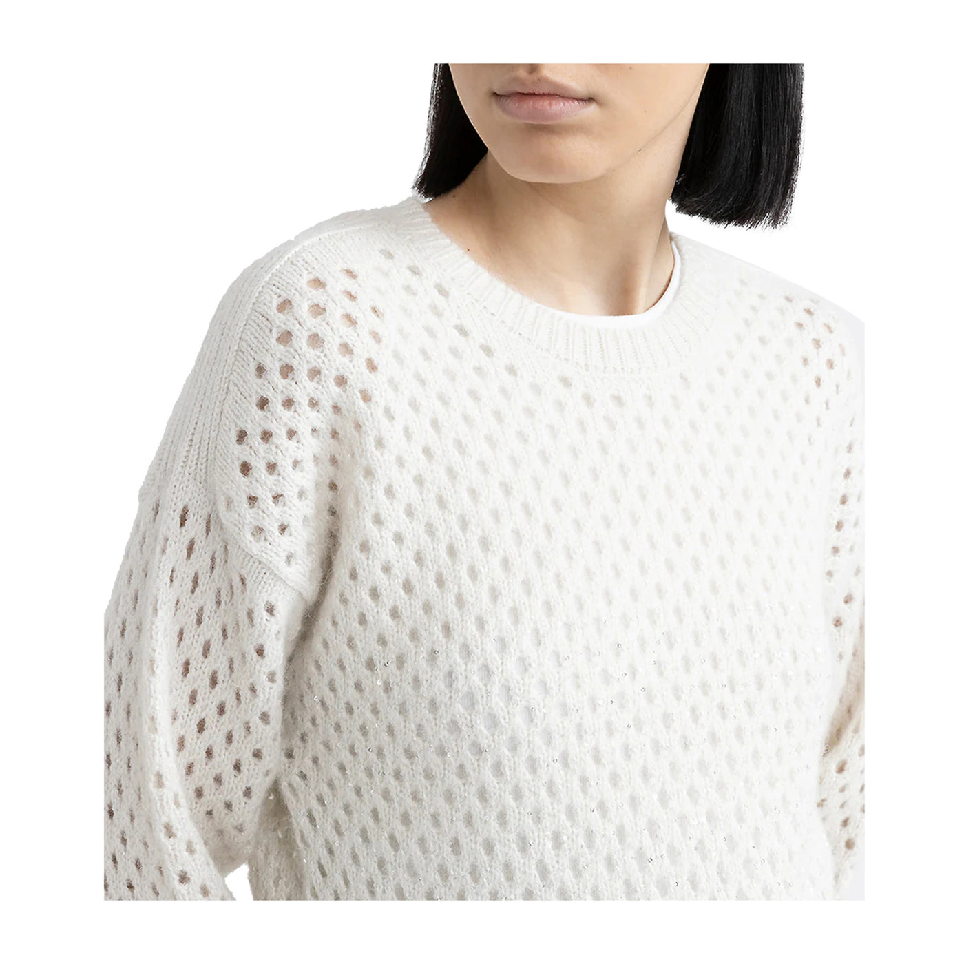 Maglia Donna traforata Bianca Peserico Old England