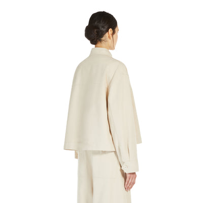 Giacca Donna in canvas di cotone modella retro