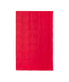 Foulard Donna Rosso, con bordi sfrangiati