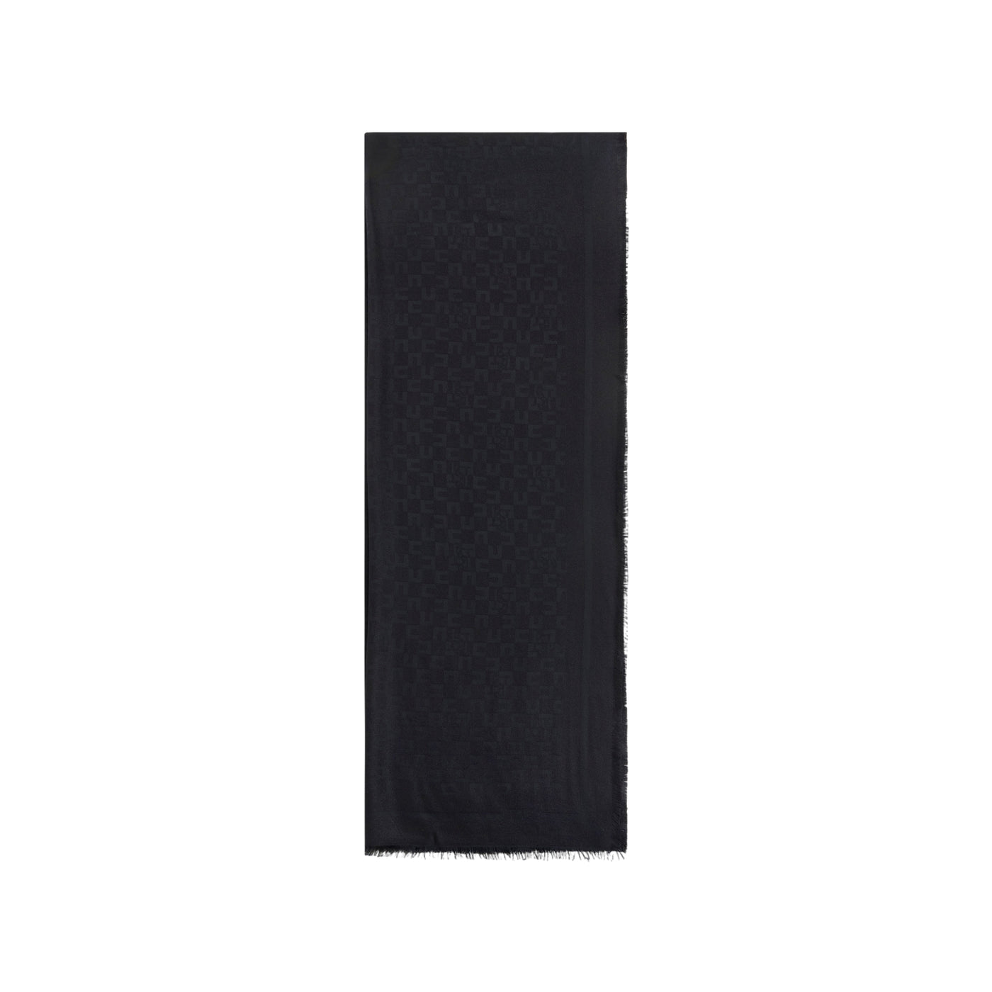 Sciarpa Donna con pattern logo Nero