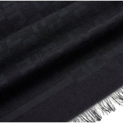 Sciarpa Donna con pattern logo Nero dettaglio