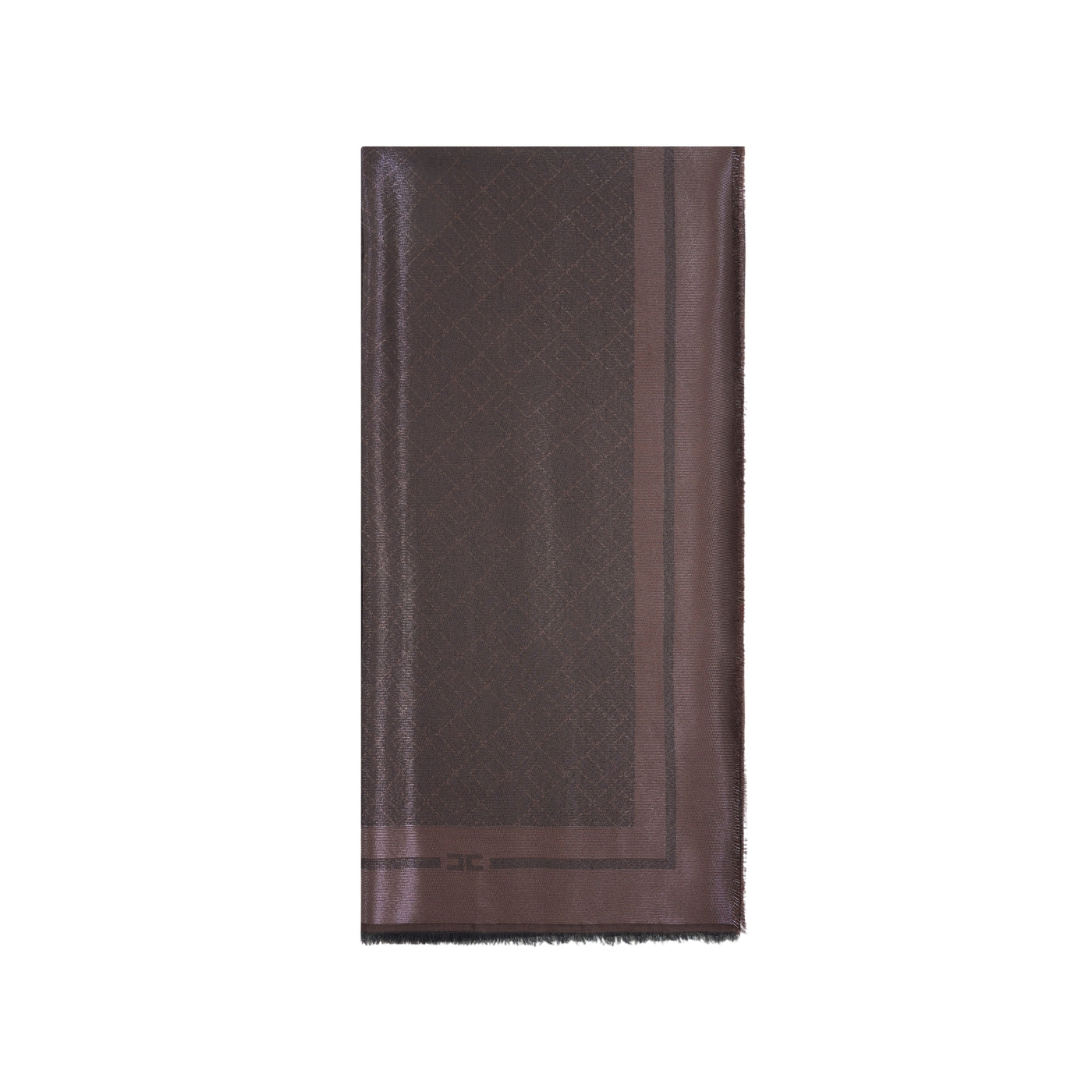 Sciarpa Donna marrone con pattern logo