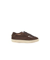 Sneakers Uomo in suede, Marrone, con lacci