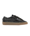 Sneakers Uomo in suede, Nera, con lacci