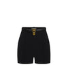 Shorts Donna con cintura e zip invisibile