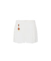 Shorts Donna in gabardina di misto lino