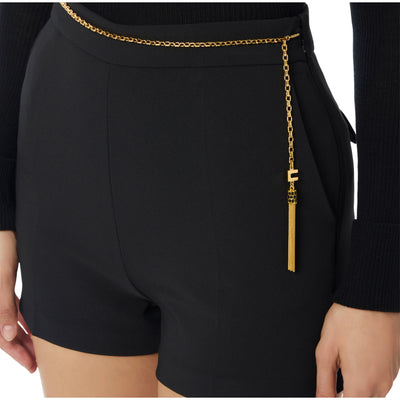 Shorts Donna in crêpe leggero, dal fit slim
