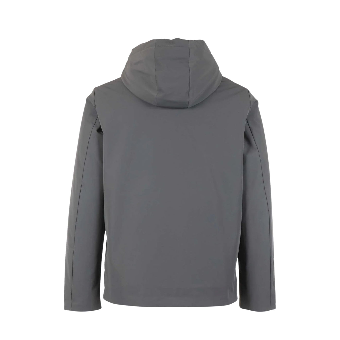 Giacca Uomo Grigia, con cappuccio e taschino zip sul petto