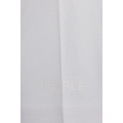 T-shirt Uomo in cotone Bianco dettaglio logo