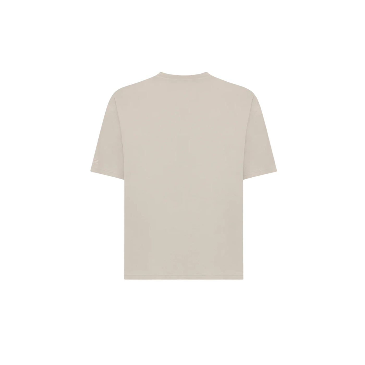T-shirt Uomo in tinta unita panna retro