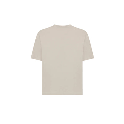 T-shirt Uomo in tinta unita panna retro