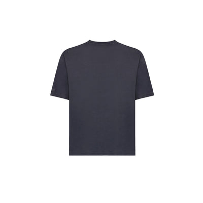 T-shirt Uomo in tinta unita navy retro