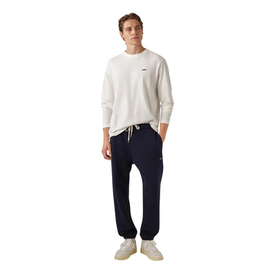 Pantaloni Tuta Uomo Blu scuro con logo modello frontale