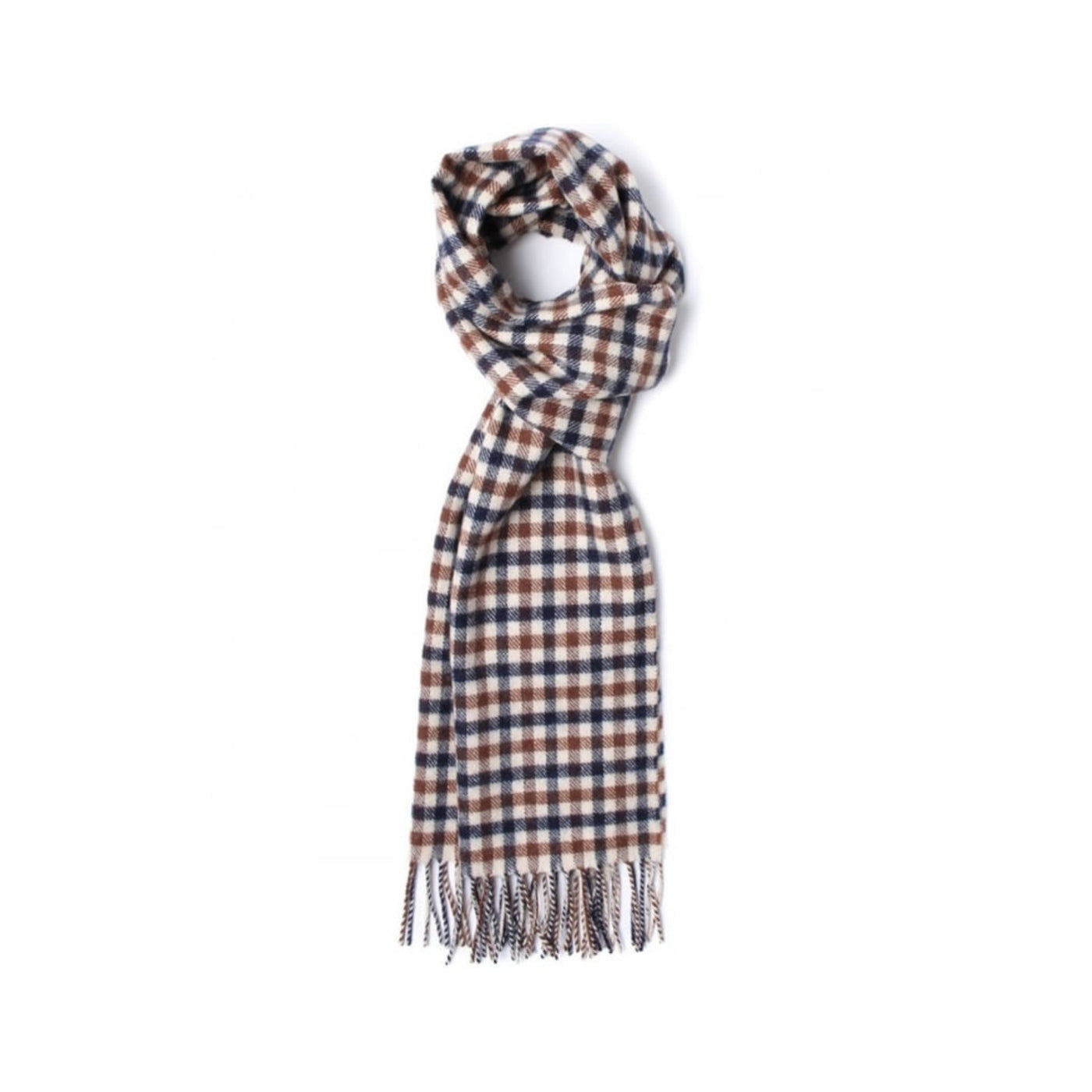 Men's checked scarf