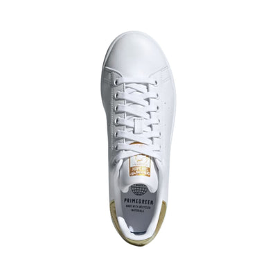 Sneakers Donna con tomaia liscia ed inserto oro posteriore