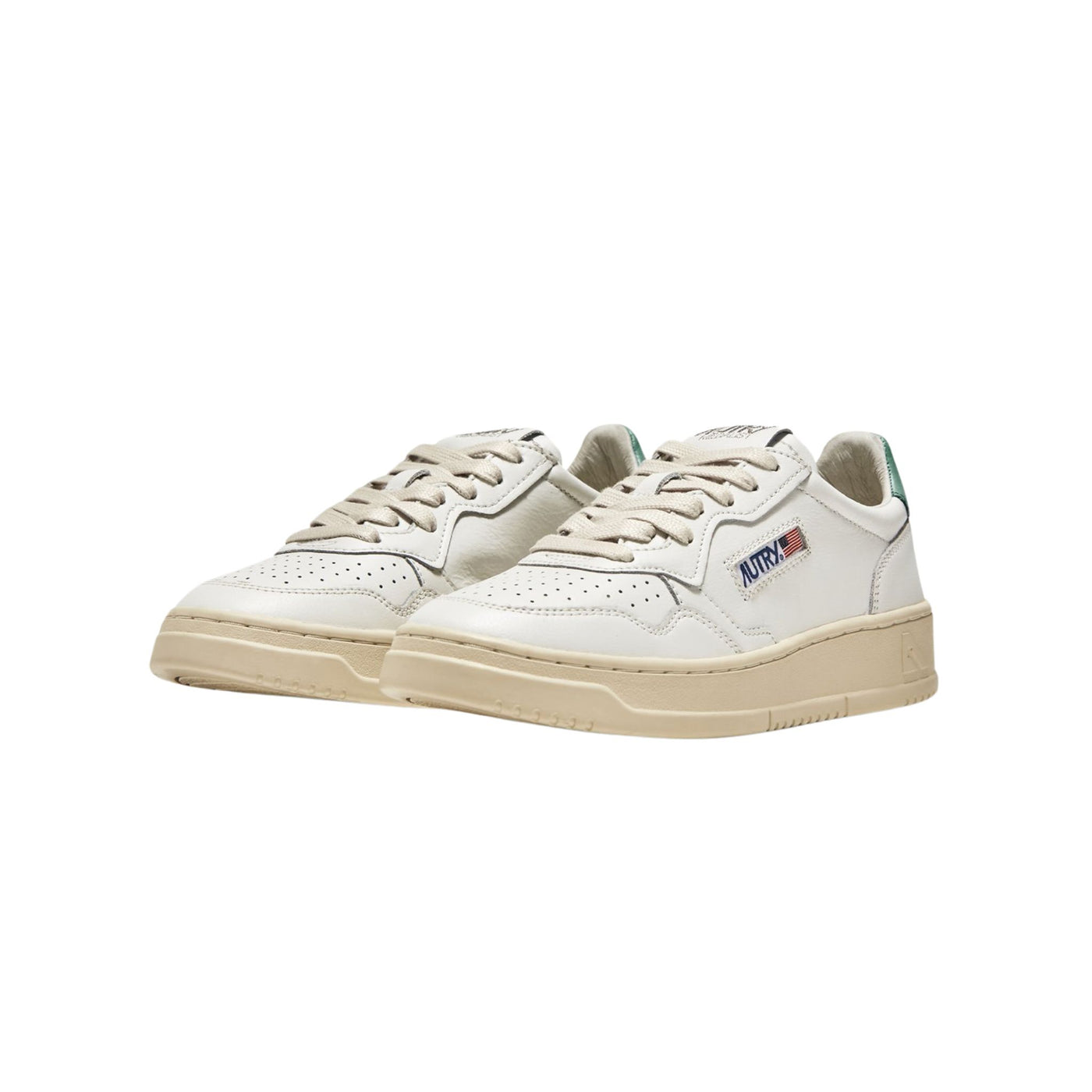 Sneakers Donna con lacci ed inserti a contrasto sul tallone