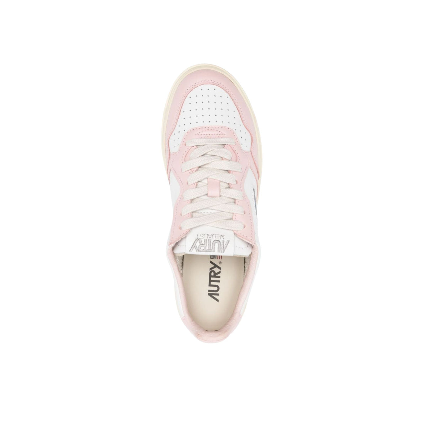 Sneakers Donna in pelle Bianco e Rosa