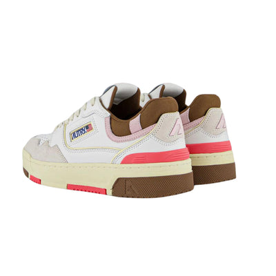 Sneakers Donna con dettagli rosa e marroni